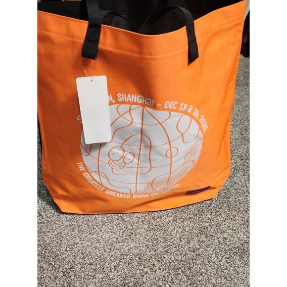 SneakerCon Shanghai 2020 Canvas tote Bag Orange - Picture 2 of 4
